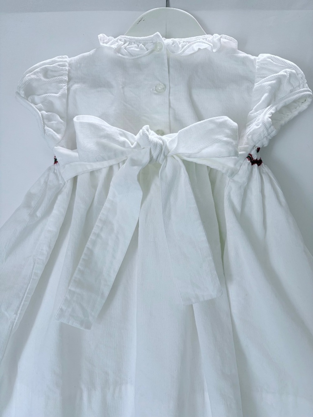 Little English White Smocked Holiday Dress Size 24 mos. - Picture 2 of 6